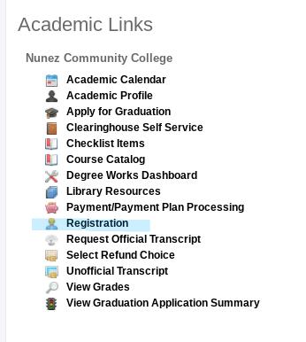 Academic Links Screenshot