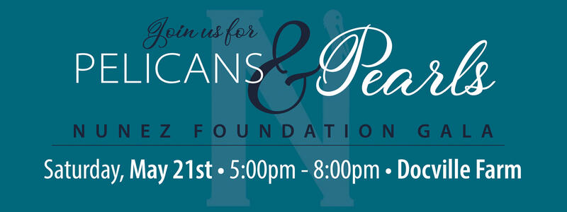 Nunez Pelicans & Pearls Foundation Gala Logo