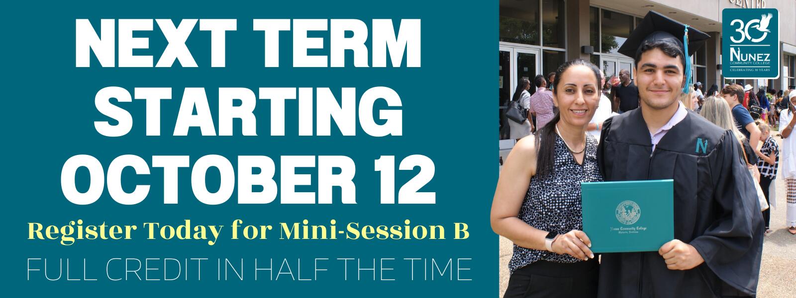 Register Now for Fall Mini Session 2022 - Classes Begin October 12th - Click Here to See our Admissions Steps